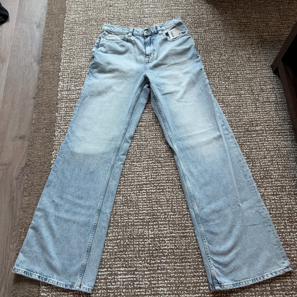 FREE PEOPLE TINSLEY BAGGY HIGH RISE STRAIGHT LEG